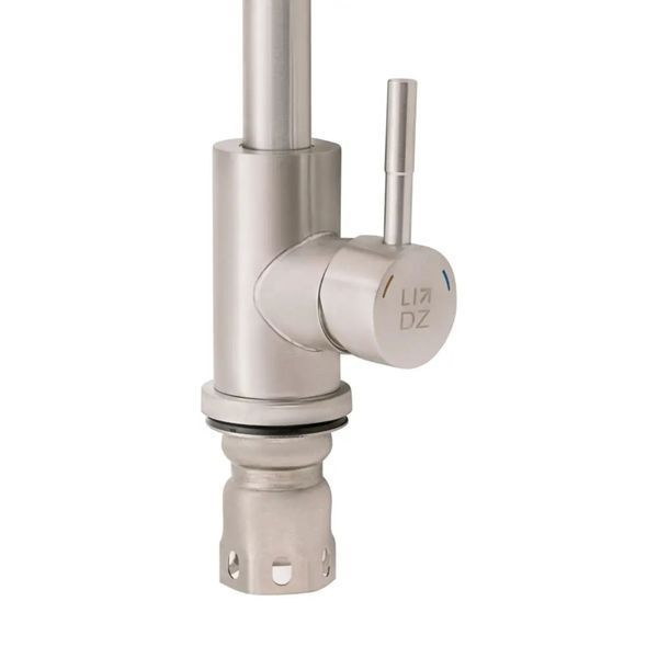 Змішувач для кухні Lidz Aria 015F (k35) LDARI015FNKS21689 Nickel, одноважільний, поворотний вилив SD00027786 фото