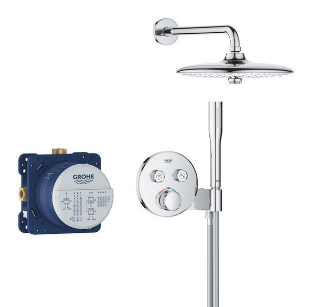 Схована душова система Grohe Euphoria 260 Grohtherm SmartControl, хром, з термостатом (34867000) 34867000 фото