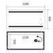 Дзеркало Mixxus Premium LINES MR17-120x60-REVERSE (LED Touch, Anti-fog, димер) (MP6626) MP6626 фото 8