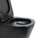 Унітаз підлоговий Qtap Scorpio Ultra Quiet безобідковий з сидінням Soft-Close MATT BLACK QT14226088AMB, чорний, компактний SD00052562 фото 4