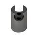 Тримач для ручного душу Qtap Spojeni округлий QT829910842854GRP Graphite, настінний, з ABS пластику SD00051303 фото 2