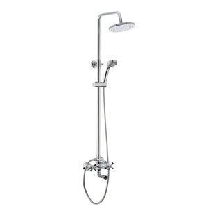 Душова колонка MIXXUS PREMIUM RETRO Chr-009-J з міксером, латунь, 3 режими струменя, хром (MI1675) MI1675 фото