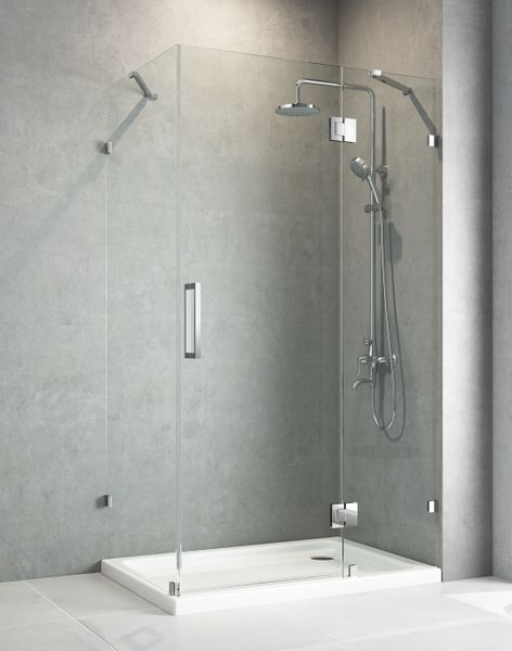 Бокова стінка для душової кабіни Koer SR SW04-80x200, скло 10мм, хром (KR5389) KR5389 фото
