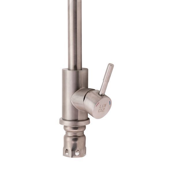 Змішувач для кухні Lidz Aria 015F1 (k35) LDARI015F1NKS21690 Nickel, одноважільний, поворотний вилив SD00027787 фото