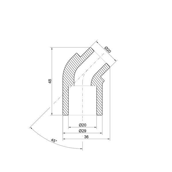 Кутик PPR Thermo Alliance 20, 45&deg; SD00029395 фото