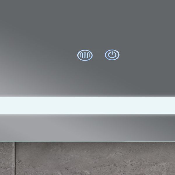 Дзеркало Mixxus WARM MR12-90x70-REVERSE із LED Touch, Anti-fog, димером, регулюванням яскравості (MI6675) MI6675 фото