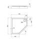 Душовий піддон Qtap Diamond 309912 90x90x12 см + сифон SD00046992 фото 2