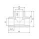 Трійник PPR Blue Ocean 32х25х32 редукційний SD00009211 фото 1