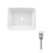 Комплект Qtap Tern: Раковина накладная прямоугольная 475х370х140 мм White + Донный клапан PU02 SD00053425 фото 5