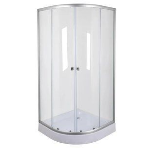 Душова кабіна без піддона MIXXUS PLAIN SC01-90x90x185 з хромованим профілем і склом 4мм (MI6899) MI6899 фото