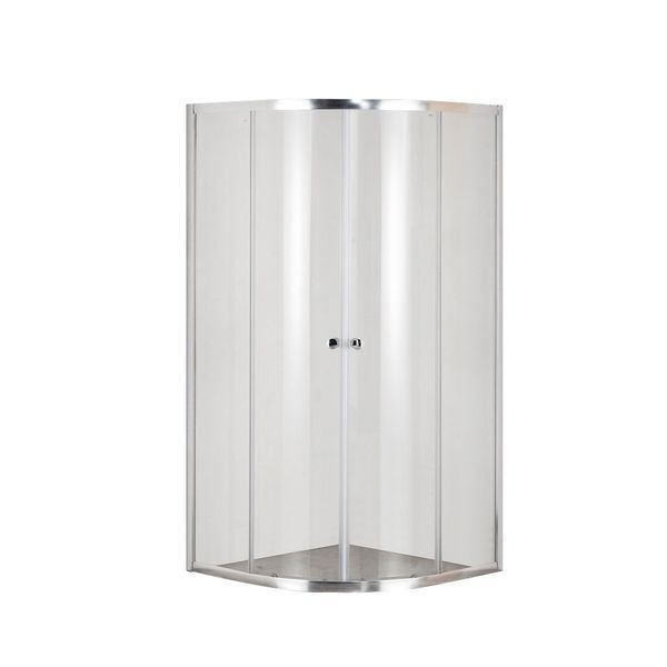 Душевая кабина без поддона MIXXUS PLAIN SC01-90x90x185 с хромированным профилем и стеклом 4мм (MI6899) MI6899 фото