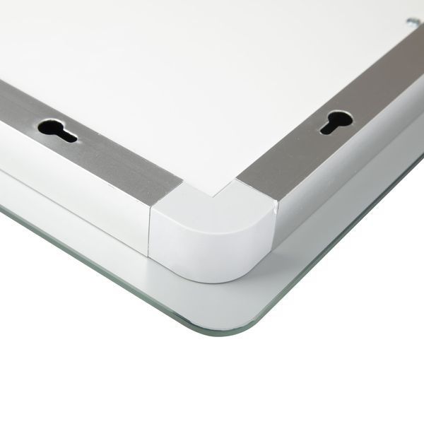 Зеркало Qtap Mideya 800x800 с LED-подсветкой Touch, с антизапотеванием, с часами, диммером, рег. Яркости SD00051750 фото