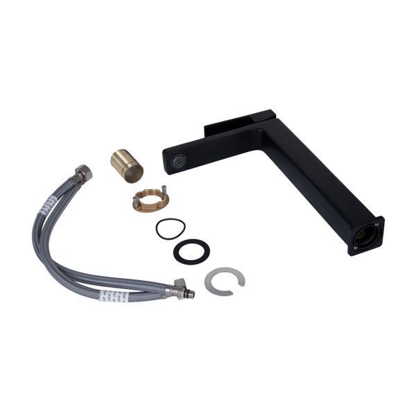 Змішувач для раковини Qtap Gemini високий QTGEM269BLM45678 Black Matt SD00051802 фото