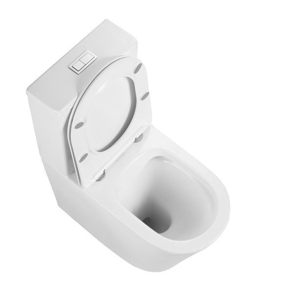 Унітаз-компакт Qtap Stork безобідковий з сидінням Soft-close QT15222178W, білий, підлоговий, Rimless SD00036225 фото