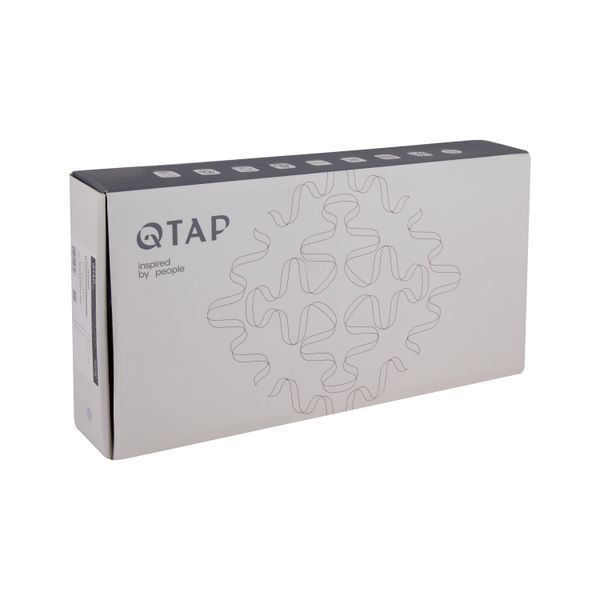Смеситель для раковины Qtap Gemini высокий QTGEM269GMB45680 Gunmetal Black PVD SD00051804 фото