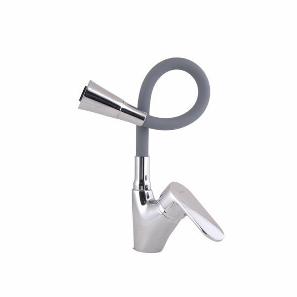 Змішувач для кухні Lidz Tani 007F3 з гнучким виливом (k40) LDTAN007F3GCR31869 Grey / Chrome SD00037970 фото