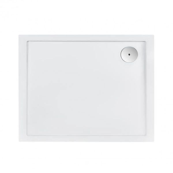Душевой поддон Qtap Tern 301812C 100x80x12 см + сифон, акрил, белый, низкий, регулируемые ножки SD00046990 фото