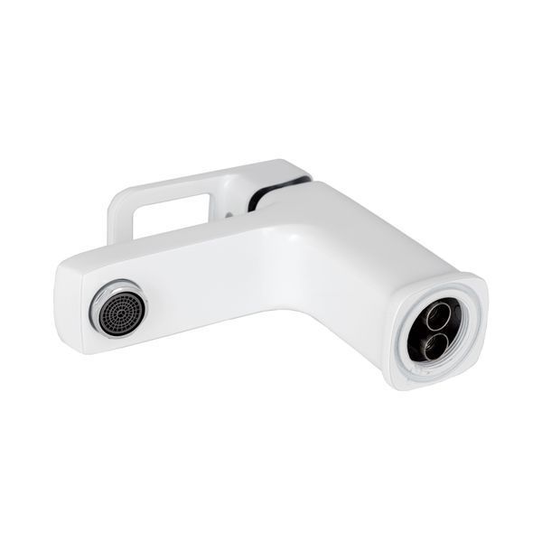Смеситель для раковины Lidz Wawel 001 (k35) LDWAW001WHI45397 White, однорычажный, глянцевая поверхность SD00051521 фото