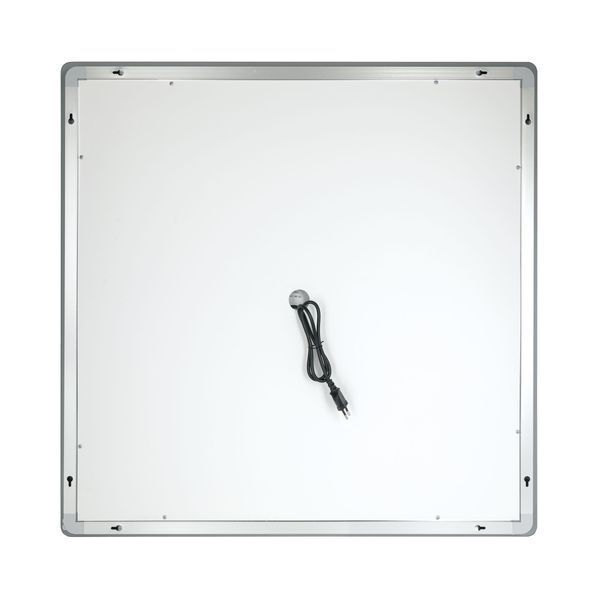 Зеркало Qtap Mideya 800x800 с LED-подсветкой Touch, с антизапотеванием, с часами, диммером, рег. Яркости SD00051750 фото