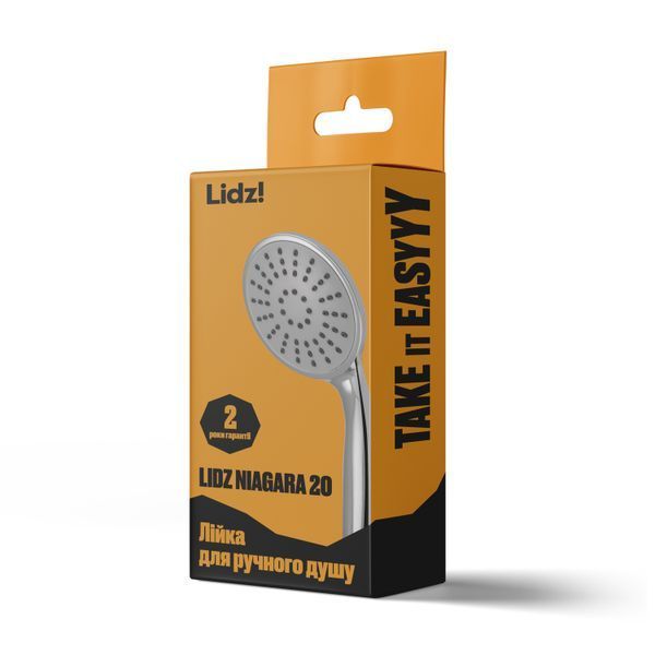 Лійка для ручного душу Lidz Niagara 20 80 мм округла LDNIA20CRM35448 Chrome, ABS пластик, 1 режим SD00041552 фото