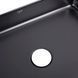 Комплект Qtap Tern: Раковина накладная прямоугольная 500х350х145 мм Matt Black + Донный клапан PU03 SD00053426 фото 4