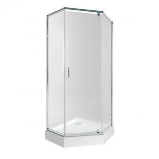 Набор Qtap душевая кабина Scorpio CRM10995-AC6 Clear 2120x900x900 мм + поддон Diamond 309912 90x90x12 см, SD00048943 фото