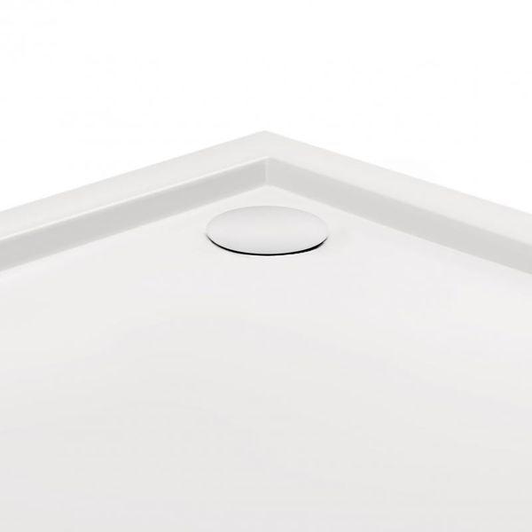 Душевой поддон Qtap Robin 301112 100x100x12 см + сифон, низкий, белый акрил SD00046986 фото