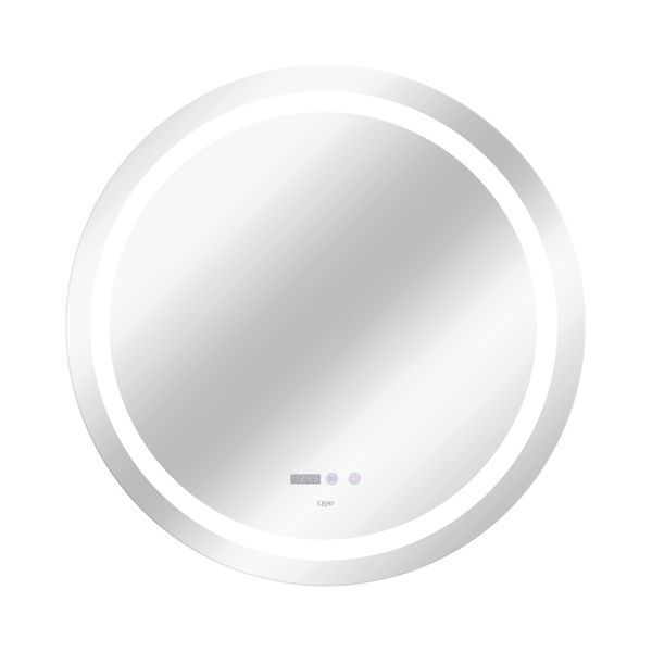Дзеркало Qtap Mideya R800 з LED-підсвічуванням Touch, з антизапітнінням, годинником, диммером, рег. Яскравості SD00051752 фото