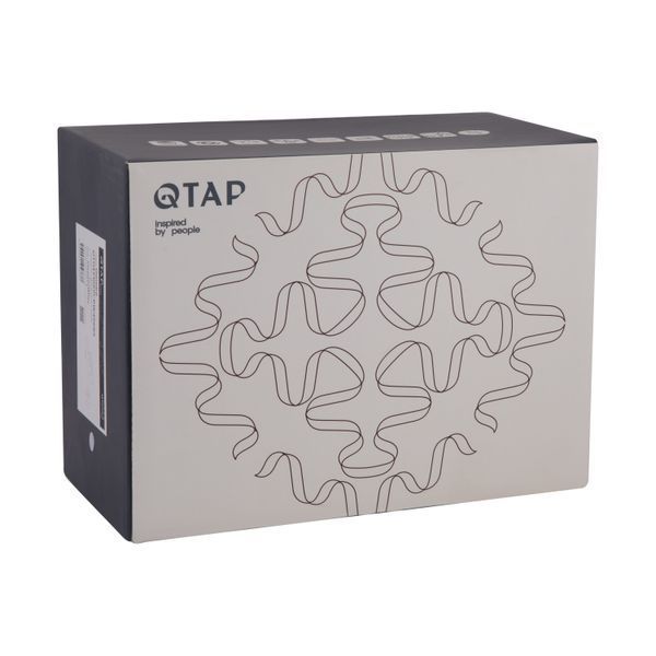 Змішувач для ванни Qtap Gemini (з душовим гарнітуром) QTGEM259CRW45683 Chrome/White, одноважільний, латунь SD00051807 фото