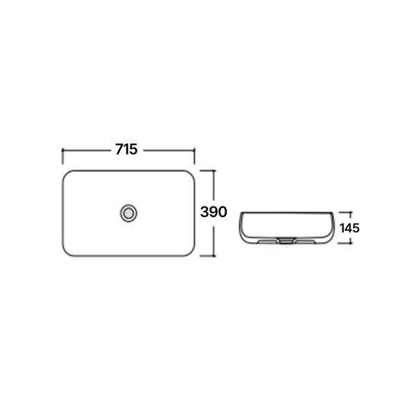 Раковина-чаша Qtap Jay 695х410х150 White QT07112166WN SD00052892 фото
