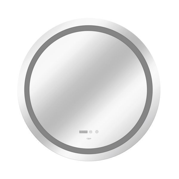 Дзеркало Qtap Mideya R800 з LED-підсвічуванням Touch, з антизапітнінням, годинником, диммером, рег. Яскравості SD00051752 фото