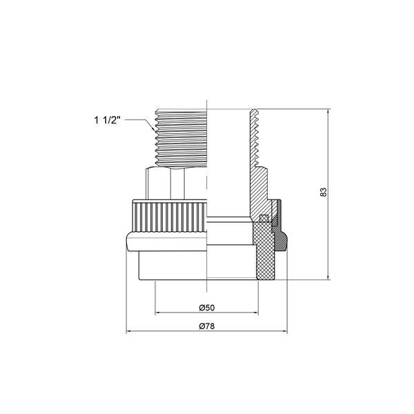 Муфта PPR Thermo Alliance 50х1" 1/2 ЗР SD00029341 фото