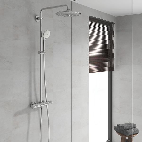 Душова система Grohe Euphoria з термостатом та хромованим покриттям 27615002 (27615002) 27615002 фото