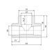Трійник PPR Blue Ocean 40х25х40 редукційний SD00009213 фото 2