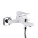 Змішувач для ванни Qtap Gemini (з душовим гарнітуром) QTGEM259CRW45683 Chrome/White, одноважільний, латунь SD00051807 фото 2