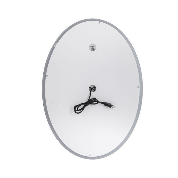 Зеркало Qtap Mideya 500х700 с LED-подсветкой Touch, с антизапотеванием, с часами, диммером, рег. Яркости SD00051753 фото