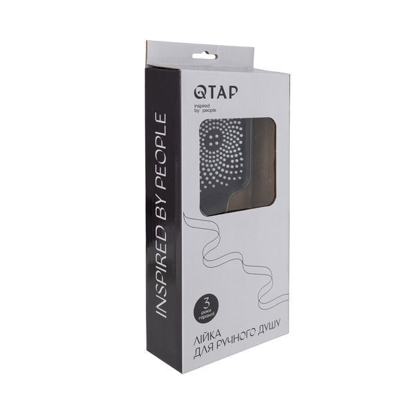 Лейка для ручного душа Qtap Rucni 145x95 мм прямоугольная QTRUC125BLM45778 Black Matt SD00051902 фото