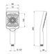 Лейка для ручного душа Qtap Rucni 145x95 мм прямоугольная QTRUC125BLM45778 Black Matt SD00051902 фото 2