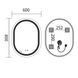 Дзеркало Mixxus Premium ELLIPSE MV05-80x60-REVERSE (LED Touch, Anti-fog, димер (3-6,5kK)) (MP6642) MP6642 фото 7