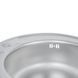 Кухонна мийка Lidz 490-A 0,8 мм Satin (LIDZ490ASAT) SD00027758 фото 7