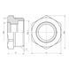 Футорка SD Forte 1"х1/2" ЗВ SF3742515 SD00002747 фото 2