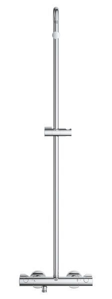 Душова система Grohe Tempesta System 210 з термостатом, хром, 2 режими струї Rain (26811001) 26811001 фото