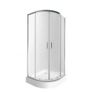 Набор Qtap душевая кабина Taurus CRM1011AC6 Clear 2020x1000x1000 мм + поддон Robin 301112 100x100x12 см, SD00048946 фото