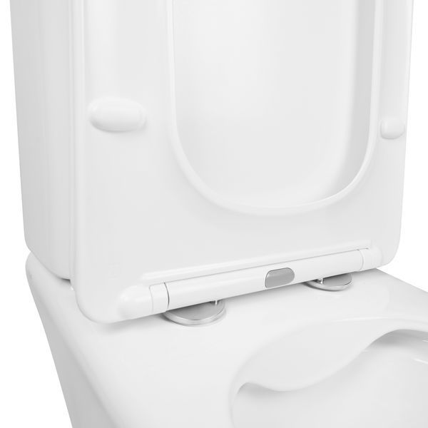 Унітаз-компакт Qtap Kalao безобідковий з сидінням Soft-close QT08221213AW, підлоговий, білий колір SD00046562 фото