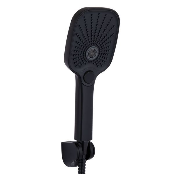 Смеситель для ванны Qtap Gemini (c душевым гарнитуром) QTGEM259BLM45682 Black Matt, однорычажный, латунь SD00051806 фото