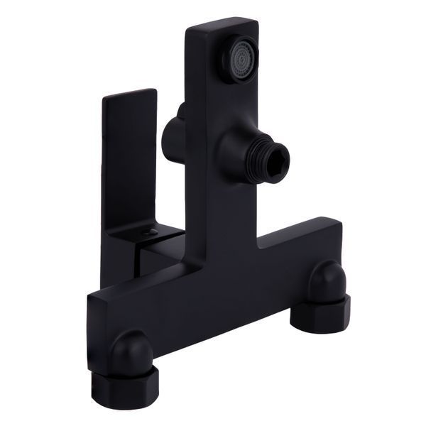 Смеситель для ванны Qtap Gemini (c душевым гарнитуром) QTGEM259BLM45682 Black Matt, однорычажный, латунь SD00051806 фото