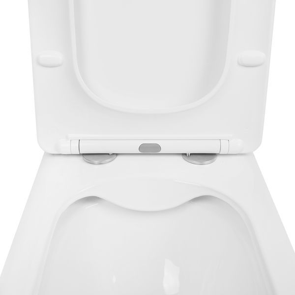 Унітаз-компакт Qtap Kalao безобідковий з сидінням Soft-close QT08221213AW, підлоговий, білий колір SD00046562 фото