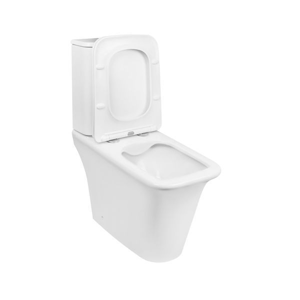 Унітаз-компакт Qtap Kalao безобідковий з сидінням Soft-close QT08221213AW, підлоговий, білий колір SD00046562 фото