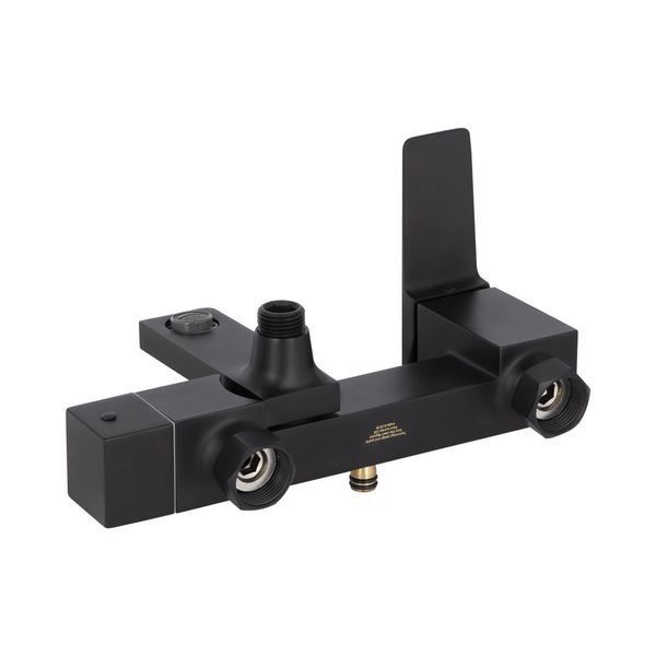 Душевая система Qtap Gemini 51103KNG, черная, с ручным и верхним душем, латунь, Однорычажный механизм SD00049592 фото