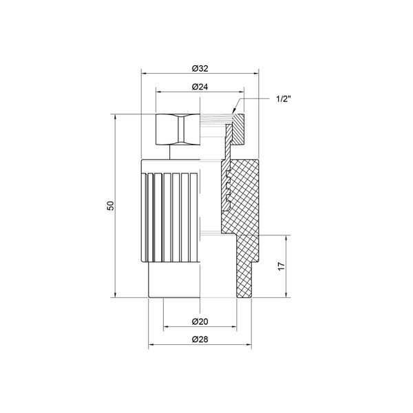 Муфта PPR Thermo Alliance с накидной гайкой 20х1/2" SD00029343 фото